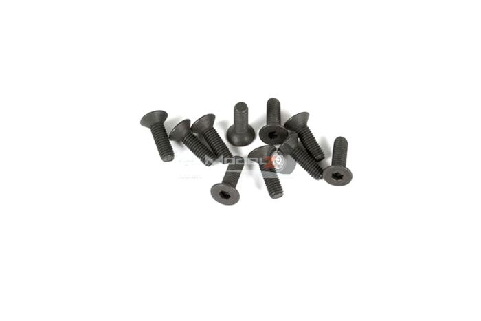 M3x10 Flat head screw black