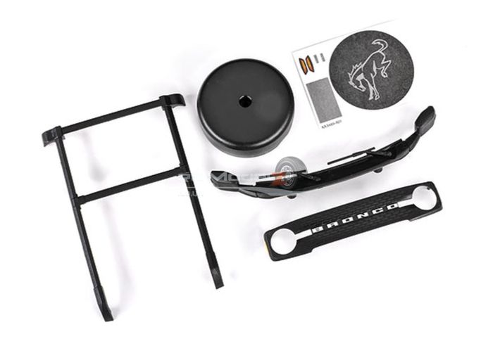 Traxxas Roof rack/ spare tire cover/ cowl/ grille (fits #9711 body)