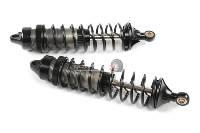 Rovan LT CNC Alloy 10mm Rear Shock Absorber Pair - Black