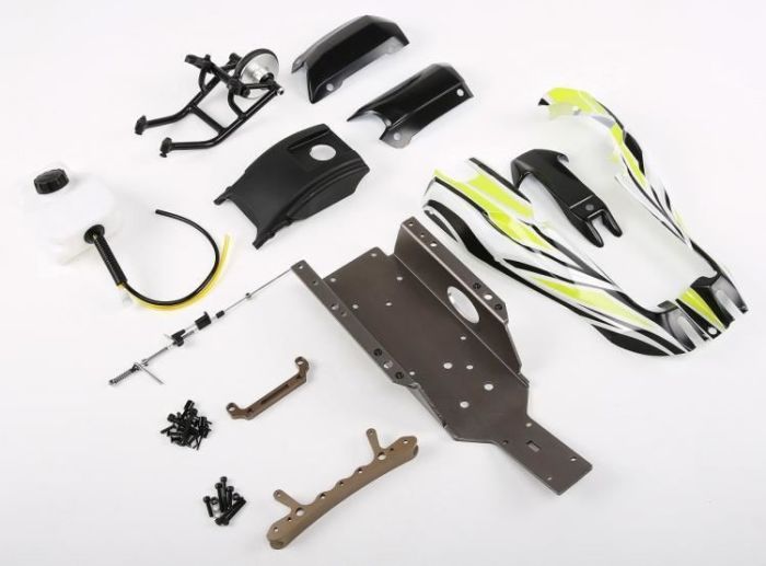 Rovan Baja Conversion to Shorty Q Kit for 5B - Green Body