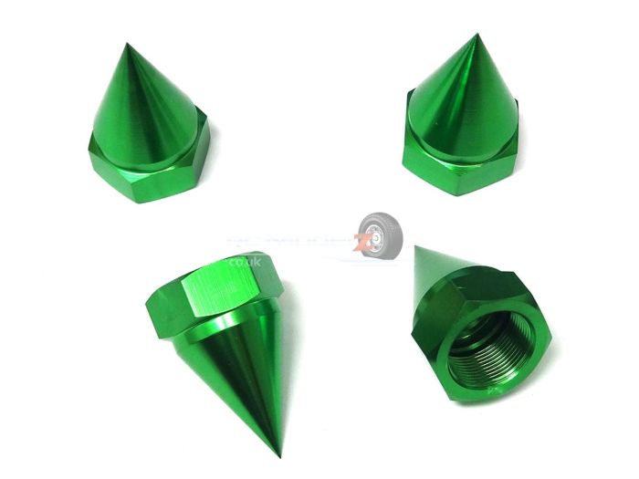 Green Spiked Wheel Nuts For KM Buggy and Baja
