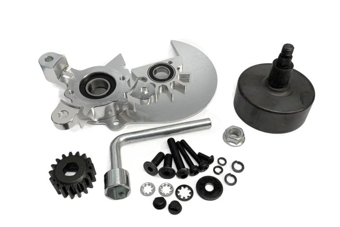 Baja Super Heavy Duty Clutch Bell, Spur Brace Kit - Silver
