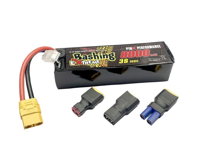 Pink Performance Extreme Bashing LiPo 3S 11.1V-8000-100C Multi 157x47x34