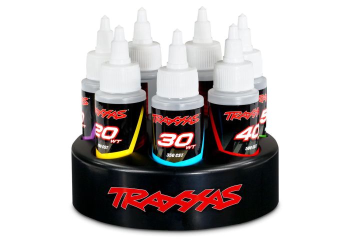 Traxxas Shock Oil Spinning Carousel Rack - 20,30,40,50,60,70,80