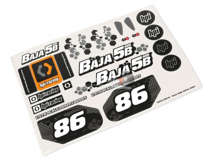 HPI Baja 5B Gas Buggy Clear Body