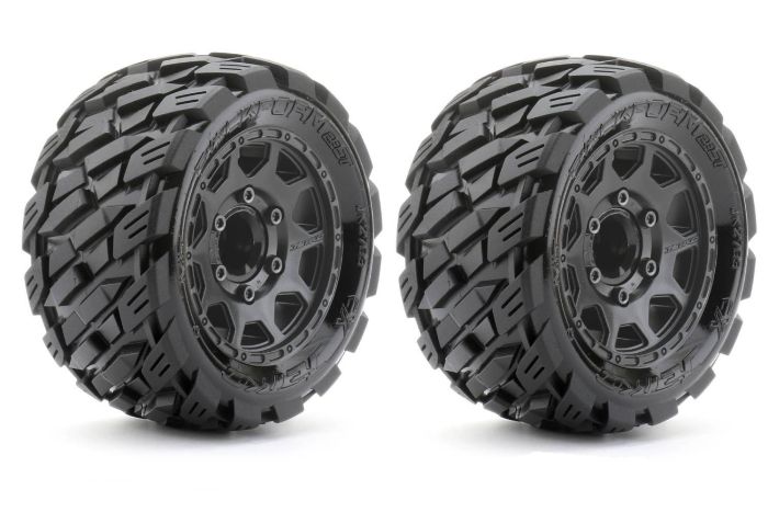Jetko EX Tyre ST Rockform Black Wheel 2.8 Hex 12,14,17mm (2pcs)