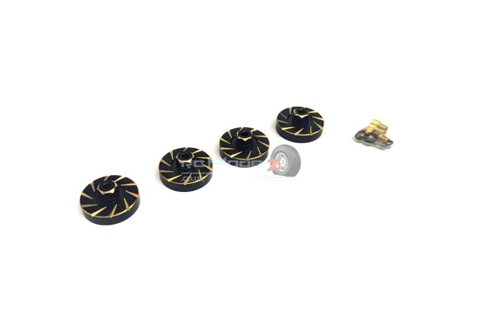 HDT Brass Wheel Hex Counterweights for TRX4M
