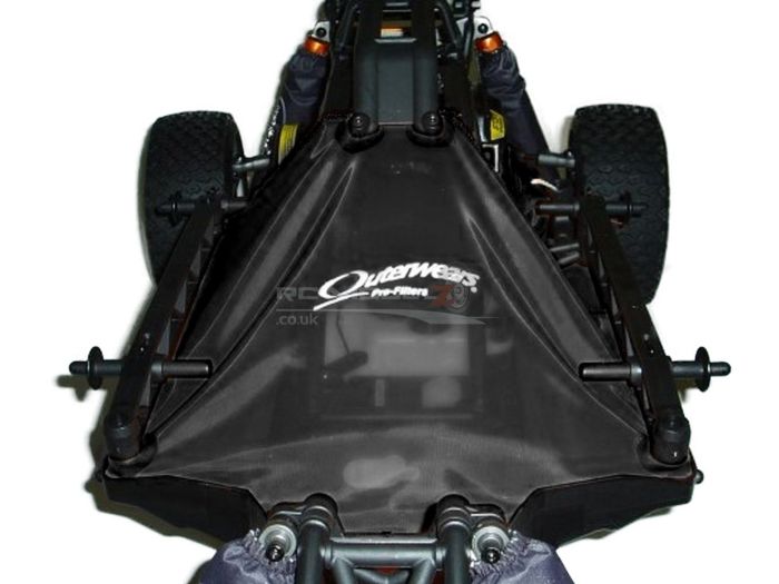 Outerwears Pre-Filter Shroud for HPI Baja 5T - Black