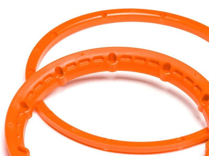 HPI Heavy Duty Wheel Bead Lock Rings Orange/For 2 Wheel