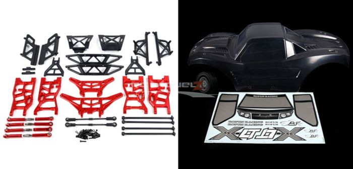 Rovan LT to X-LT Monster Truck Red for Rovan LT, 30DNT, Losi 5ive-T