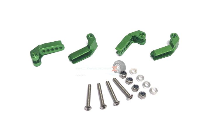 Madmax TRX4 Alloy Adjustable F/R Shock Mount - Green