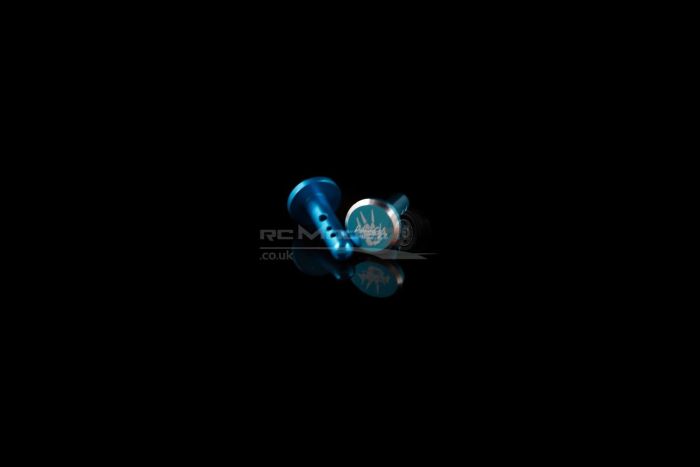 Area RC Alloy Rear Wing Pins Blu