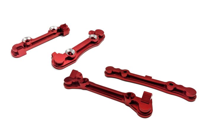 QL Racing Hinge Pin Brace Set Red