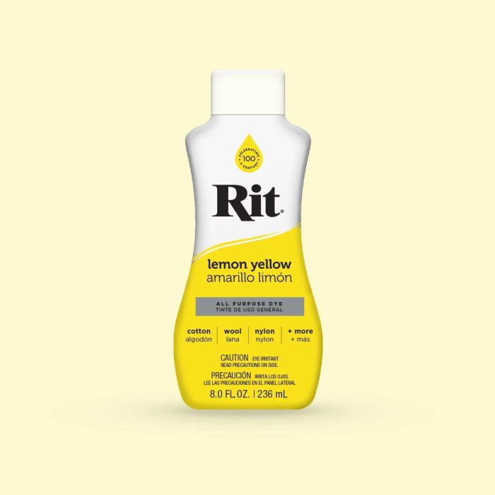 Rit Dye Liquid Dye Lemon Yellow