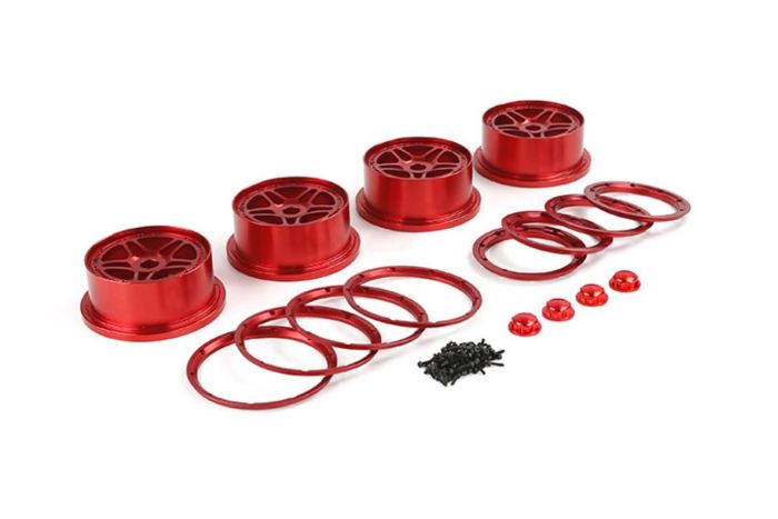 Rovan CNC Alloy Five-Star Model Truck Rim Set Front & Rear
