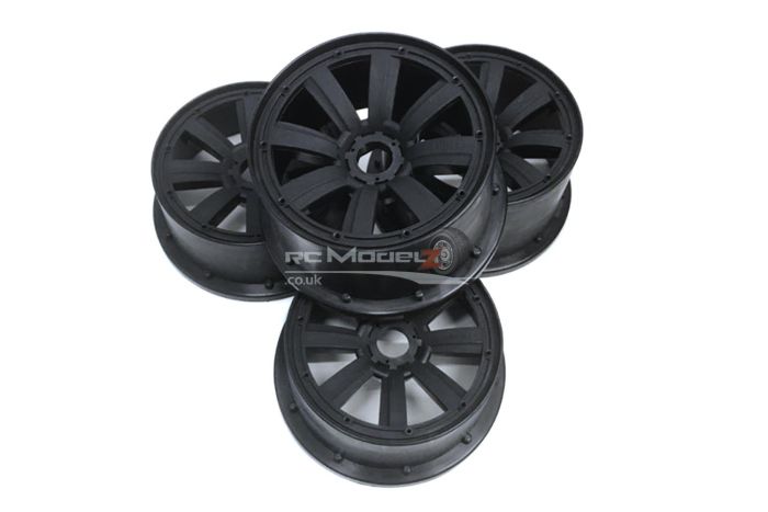 Mad Max 8 Spoke Rims With Beadlocks Black & Black