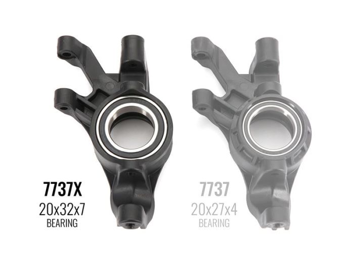Traxxas X-Maxx Steering blocks, left & right (20x32x7 Version)