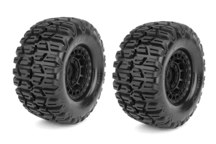 JetKo EX Tyre XMT Slayer Belted Black Wheel 24mm Xmaxx & Kraton (2pcs)
