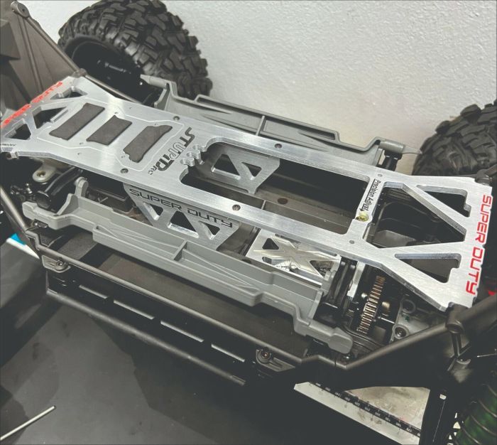 StupidRC Motor Mount & Brace SUPER Duty For X-MAXX Castle 2028 Tp Power
