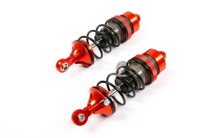 Rovan F5 CNC Alloy Shock Absorbers Pair - Red