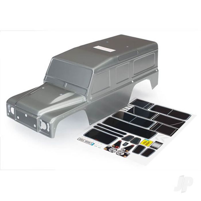 Traxxas Land Rover Defender Body Silver with Decals