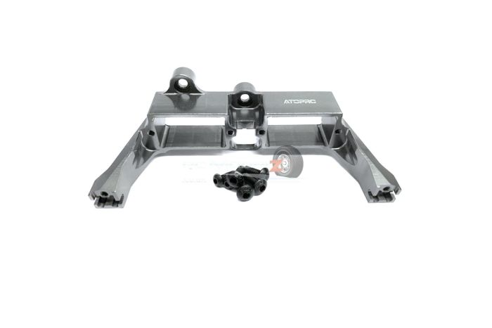 Atop Rc Traxxas TRX4 Alloy Front & Rear Diff Lock Servo Brace - Titanium