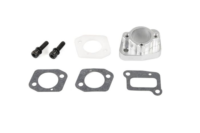 Rovan CNC Aluminum Intake Isolator Block 71cc - Silver