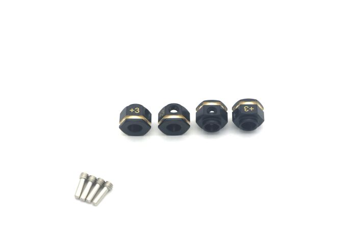 Atop RC Traxxas TRX-4 Brass Wheel Hub Extenders +3mm