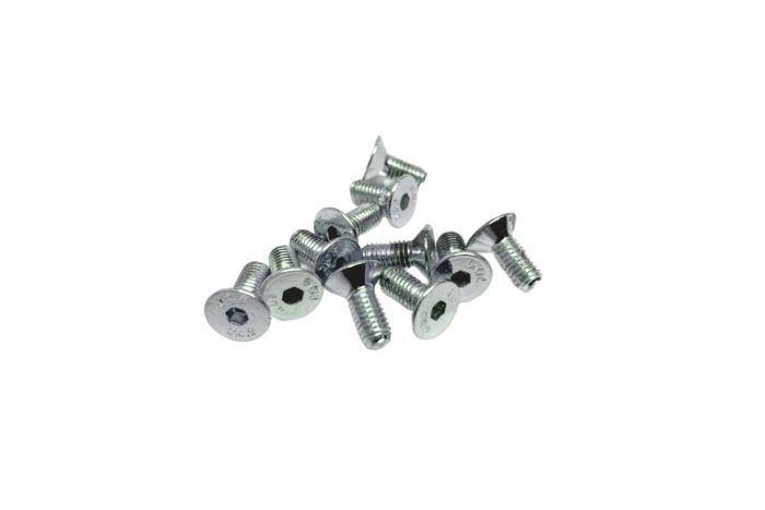 M5X12 Flat Head Screws Zinc x 10