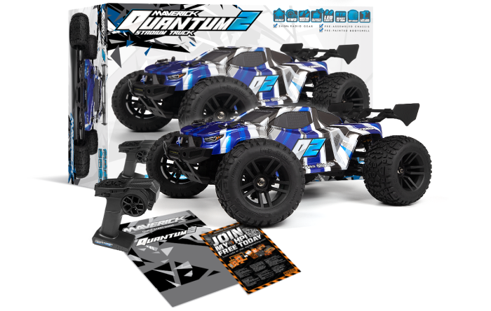 Maverick Quantum2 XT 1/10 4WD Stadium Truck - Blue