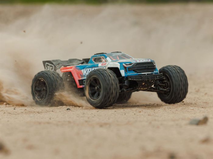 Arrma 1/16 MINI KRATON 3S DSC 4X4 RTR with Batt/Charg, Red/Blue