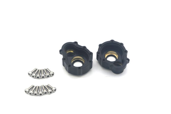 Atop Rc Traxxas TRX-4 Brass  Outer Portal Drive Housing - Black