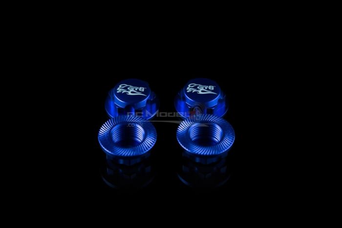 GTB Alloy Enclosed Wheel Nuts Blue