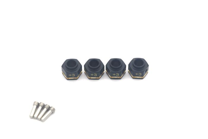 Atop RC Traxxas TRX-4 Brass Wheel Hub Extenders +3mm