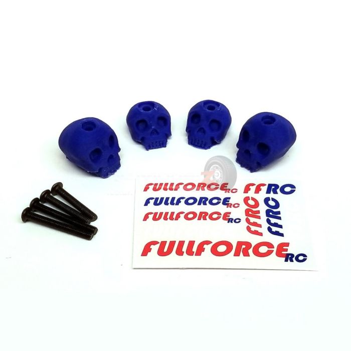 FullForce RC TRAXXAS X-MAXX 3D Printed Body Washers Skull Blue