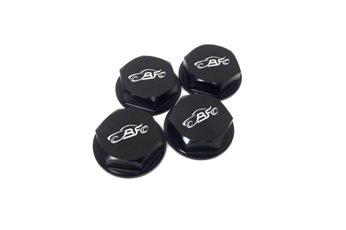 Rovan Enclosed Alloy Wheel Nuts - Black