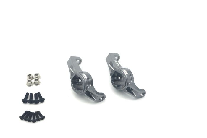 Atop Rc Traxxas TRX-4 Alloy Portal Drive Caster Blocks - Titanium