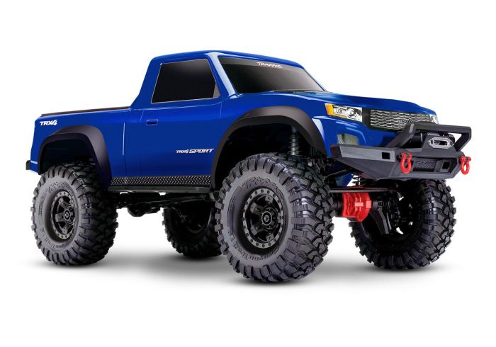 TRX-4 Sport 1:10 4X4 Electric All-Terrain Crawler Truck with Clipless Body, Blue