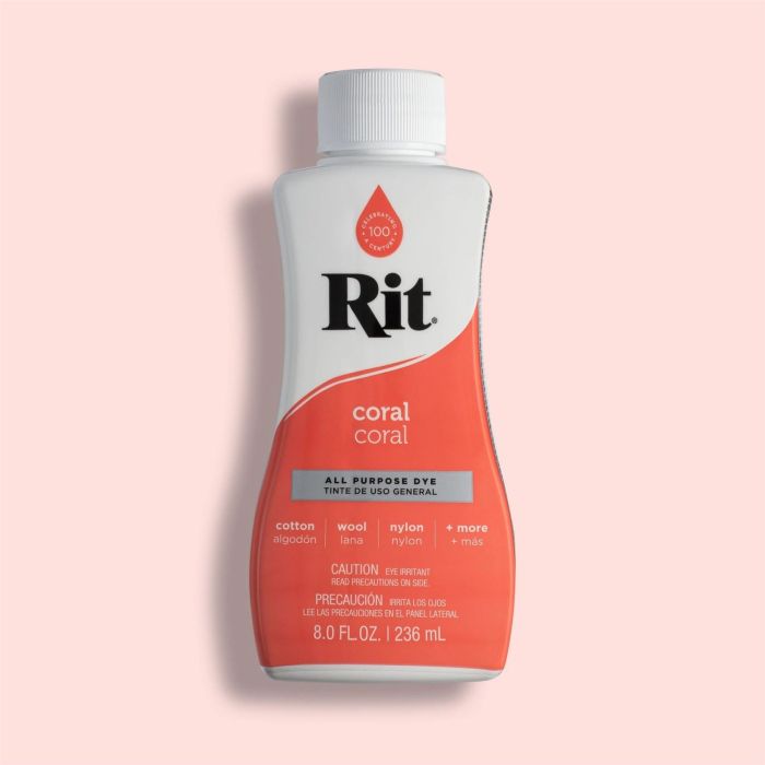 Rit Dye Liquid Dye Coral