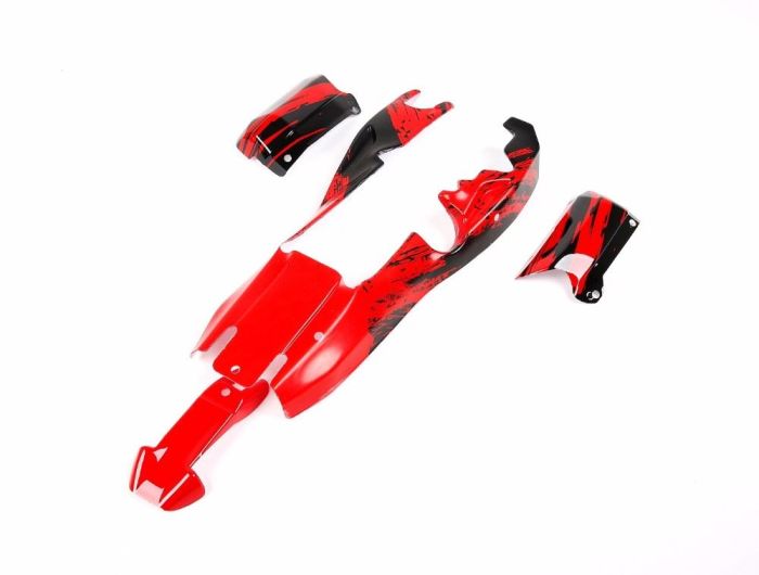 Rovan Baja Bodyshell - Red/ Black Splash