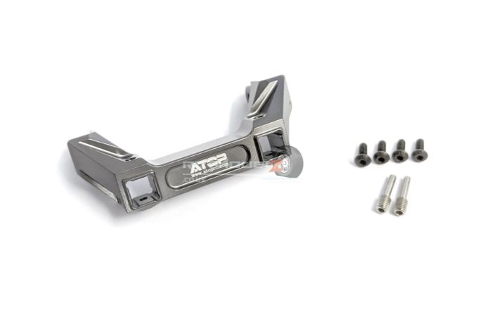 Atop RC Traxxas TRX4 Alloy Rear Bumper Mount - Titanium