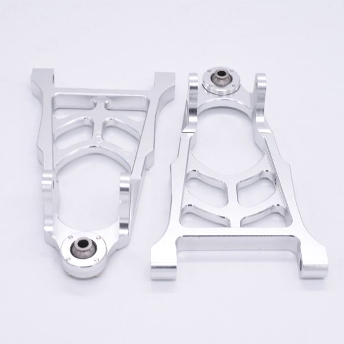 Aluminum Front Lower Arm Pair Silver