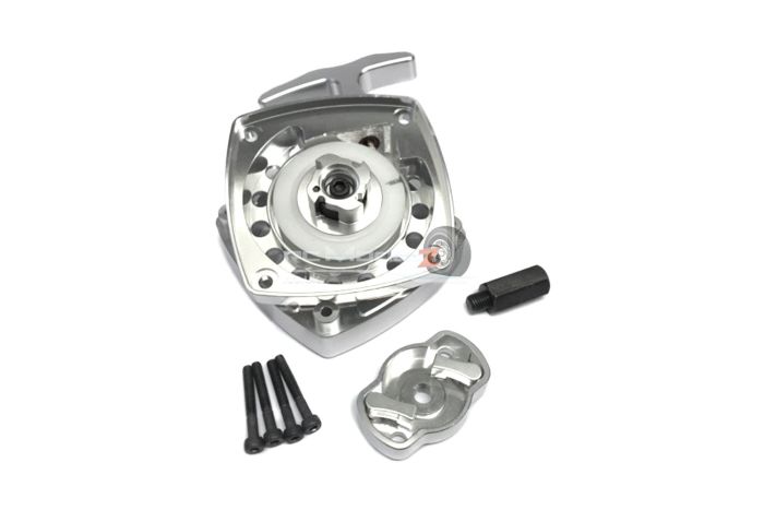 Rovan CNC Alloy 'Easy Starter' Pullstart set Silver