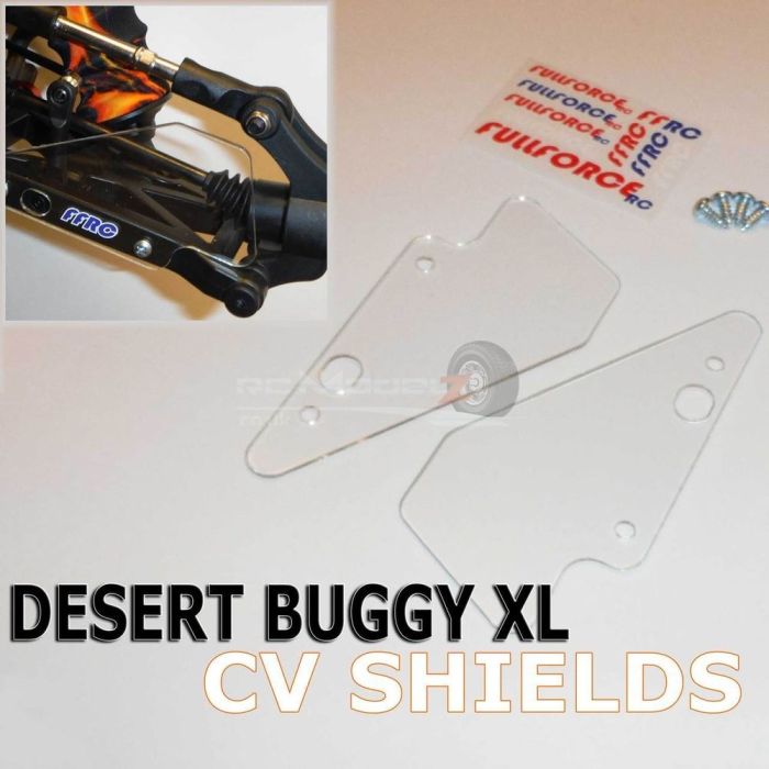 FullForce RC Desert Buggy XL CV Shields (2) CLEAR