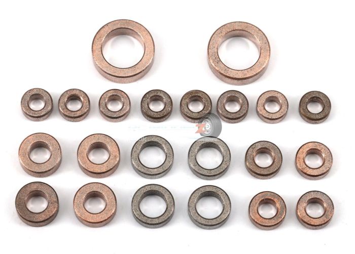 Traxxas Bushing set, complete (3x6x2.5mm (8), 5x8x2.5mm (4), 4x8x3mm (4), 8x12x3.5mm (2), 3.5x7x2.5mm (4))