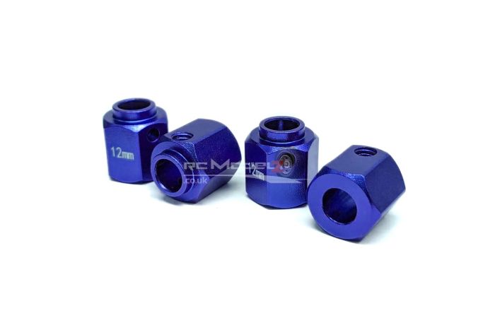 MadMax Traxxas TRX-4 Wheel Hub Extenders +7mm - Blue