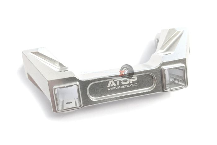 Atop RC Traxxas TRX4 Alloy Rear Bumper Mount - Silver