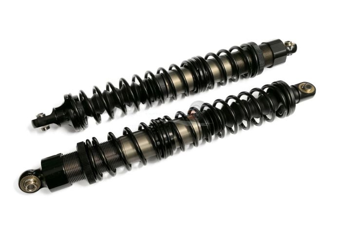 CNC 8mm Rear Suspension Shock Pair - Black