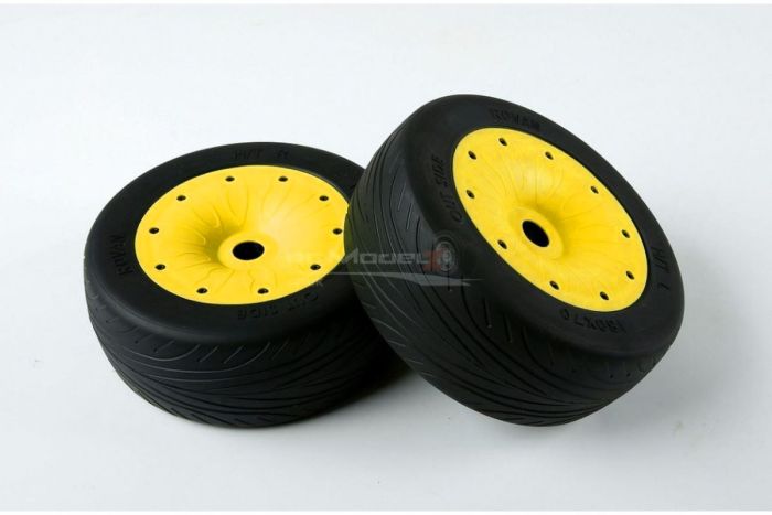 Rovan Dark Yellow On Road Enclosed Truck Wheels