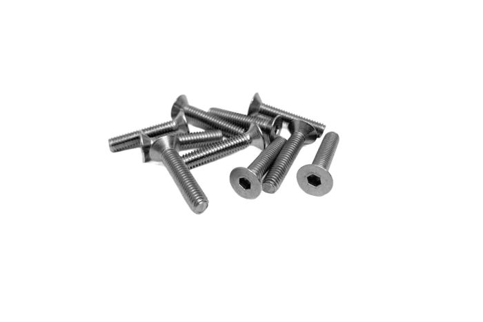 M4x20mm Flat Head Screws Stainless Steel x 10